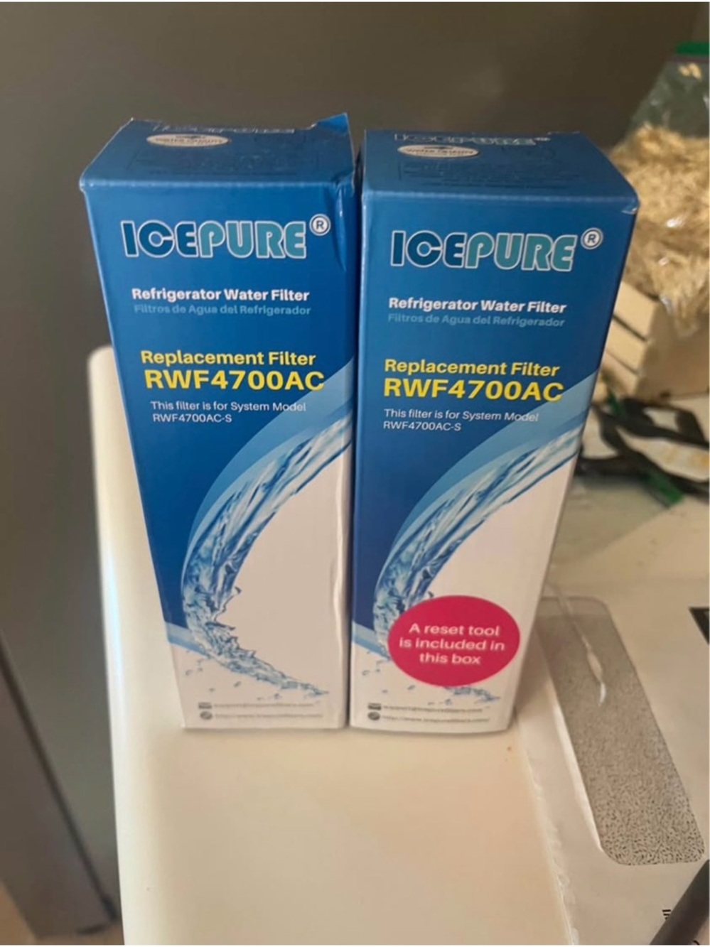 ICEPURE RWF4700AC Refrigerator Water Filter 2-pack